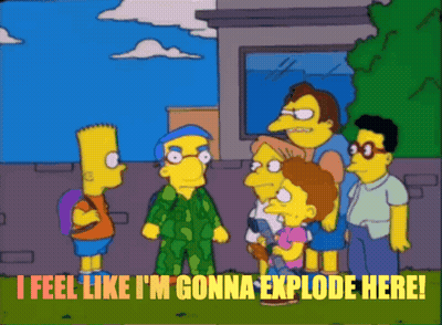Cartoon Characters I Feel I'm Gonna Explode Here GIF