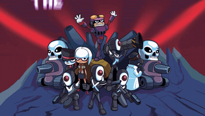 Cartoon Characters In Bad Guy's Show GIF