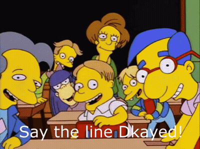 Cartoon Characters In Classroom Saying Say The Line Dkayed GIF