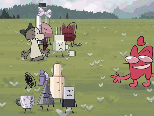 Cartoon Characters Including Nail Polish GIF
