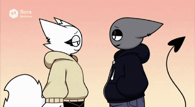 Cartoon Characters Kissing One Wearing Mask GIF