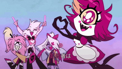 Cartoon Characters Making Heart Shape With Hand GIF
