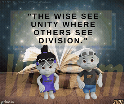 Cartoon Characters Next To Open Book GIF