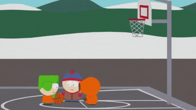 Cartoon Characters Playing Basketball GIF