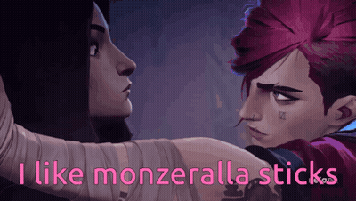 Cartoon Characters Say I Like Monzeralla Sticks GIF