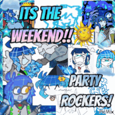 Cartoon Characters Say It's The Weekend GIF