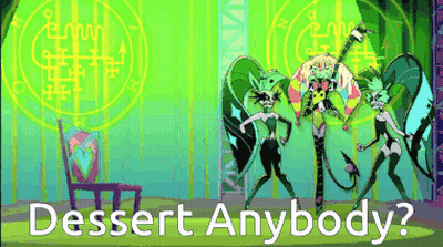 Cartoon Characters Saying Dessert Anybody GIF
