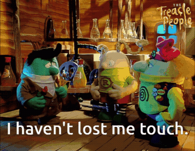 Cartoon Characters Saying I Haven't Lost Me Touch GIF
