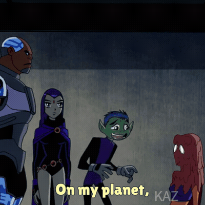 Cartoon Characters Saying On My Planet GIF