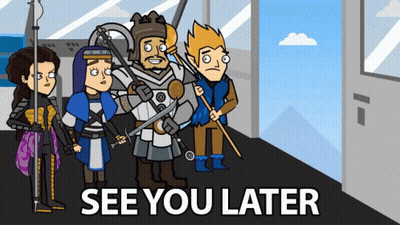 Cartoon Characters Saying See You Later GIF