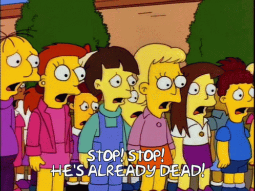 Cartoon Characters Saying Stop GIF