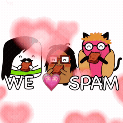 Cartoon Characters Saying We Spam GIF