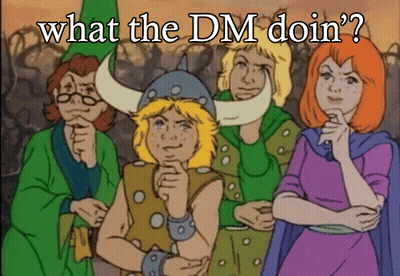 Cartoon Characters Saying What The Dm Doin GIF