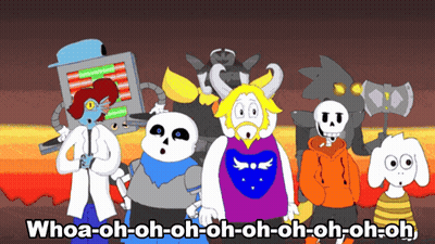 Cartoon Characters Saying Whoa-Oh-Oh-Oh-Oh GIF
