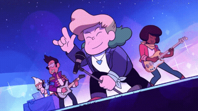 Cartoon Characters Singing And Playing Instruments GIF