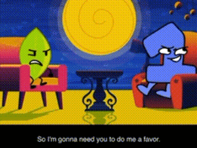 Cartoon Characters Sitting So I'm Gonna Need You To Do Me A Favor GIF