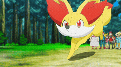 Cartoon Characters Standing Around Yellow And Red Fox GIF