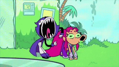 Cartoon Characters Standing In A Park GIF