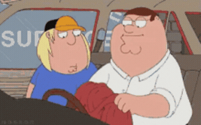 Cartoon Characters Standing In Front Of Supreme Sign GIF