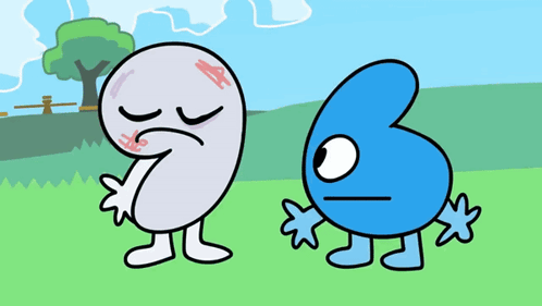 Cartoon Characters Standing Next To Each Other GIF