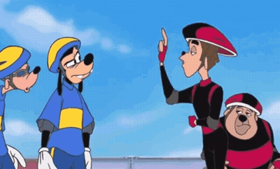 Cartoon Characters Standing One Pointing GIF