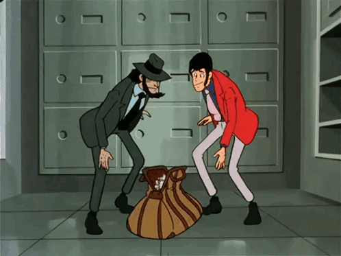 Cartoon Characters Standing Together GIF