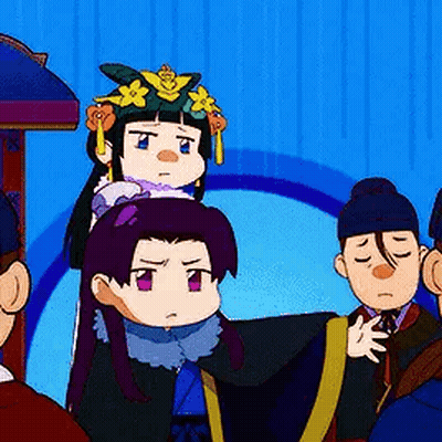 Cartoon Characters Standing Together GIF
