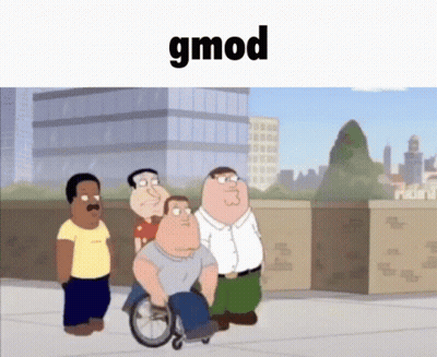 Cartoon Characters Standing With Gmod GIF