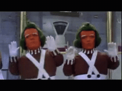 Cartoon Characters Standing With Hands Up GIF