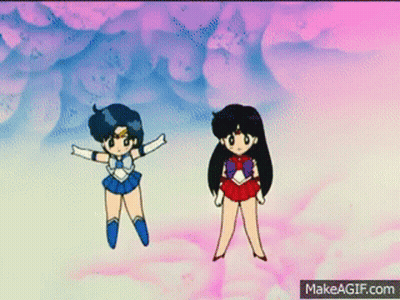 Cartoon Characters Standing With Makeagif.com GIF