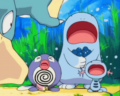 Cartoon Characters Standing With Mouths Open GIF