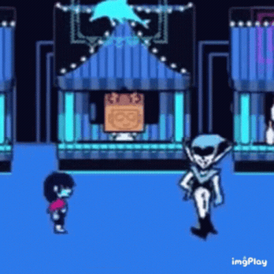 Cartoon Characters Talking In Video Game Building GIF