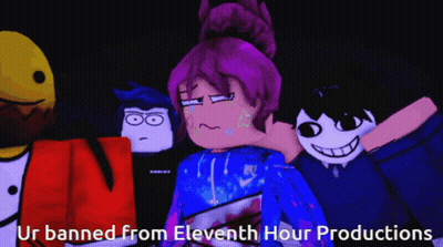 Cartoon Characters Ur Banned From Eleventh Hour Productions GIF