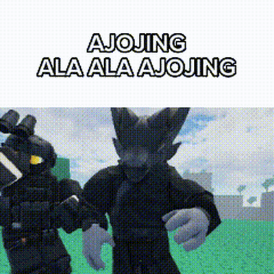 Cartoon Characters With Ajojing Ala Ala Ajojing GIF