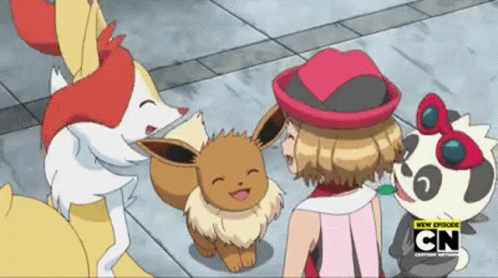 Cartoon Characters With CN Logo GIF