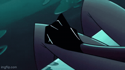 Cartoon Characters With Red Eyes Standing Together GIF