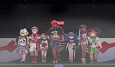 Cartoon Characters With Red Warning Sign GIF