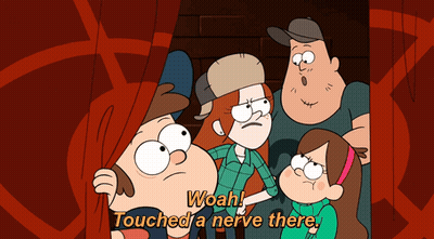 Cartoon Characters Woah Touched A Nerve There GIF