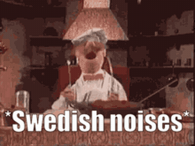 Cartoon Chef Open Mouth Swedish Noises GIF