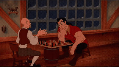 Cartoon Chess Board With Pieces GIF