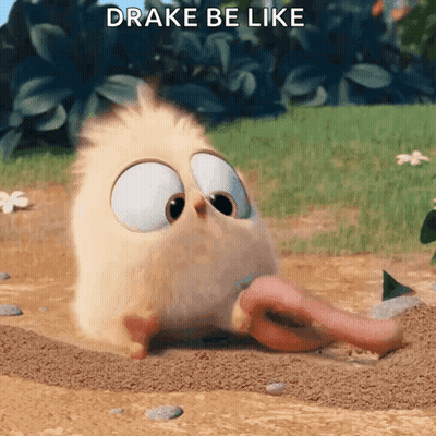 Cartoon Chick Sticking Tongue Out Drake Be Like GIF