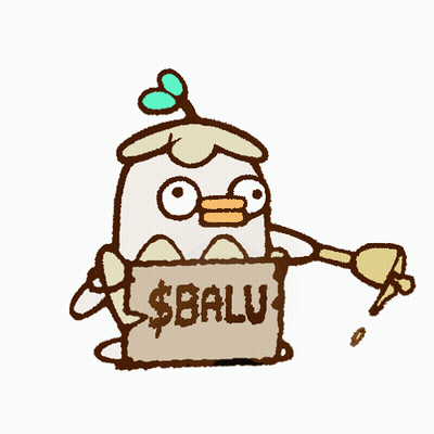 Cartoon Chicken Holding Sign $ Balu GIF
