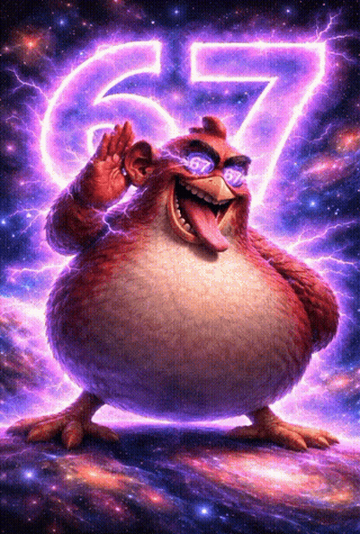 Cartoon Chicken In Sunglasses With Glowing 67 GIF