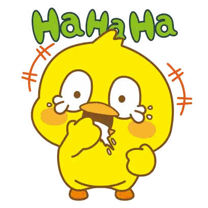 Cartoon Chicken Laughing Haha Ha Sticker