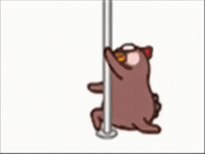 Cartoon Chicken Pole Dancing GIF