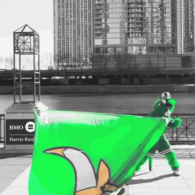 Cartoon Chicken Saying You're Trapped GIF