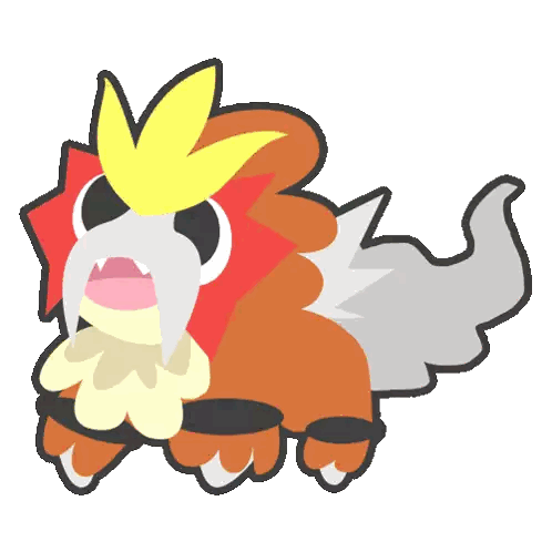 Cartoon Chicken With Yellow Crown Sticker