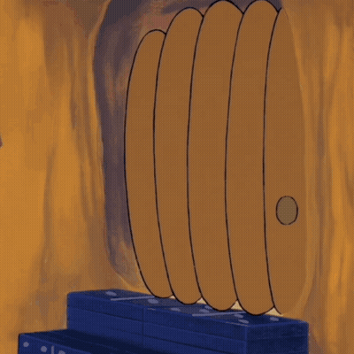 Cartoon Chipmunk In Red Shirt With Yellow Flowers GIF
