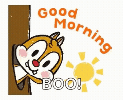 Cartoon Chipmunk Peeking From Behind Tree Trunk GIF