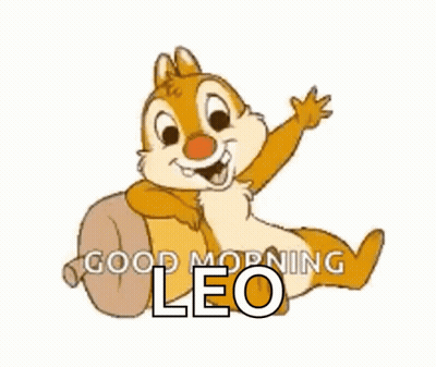 Cartoon Chipmunk Saying Good Morning Leo GIF